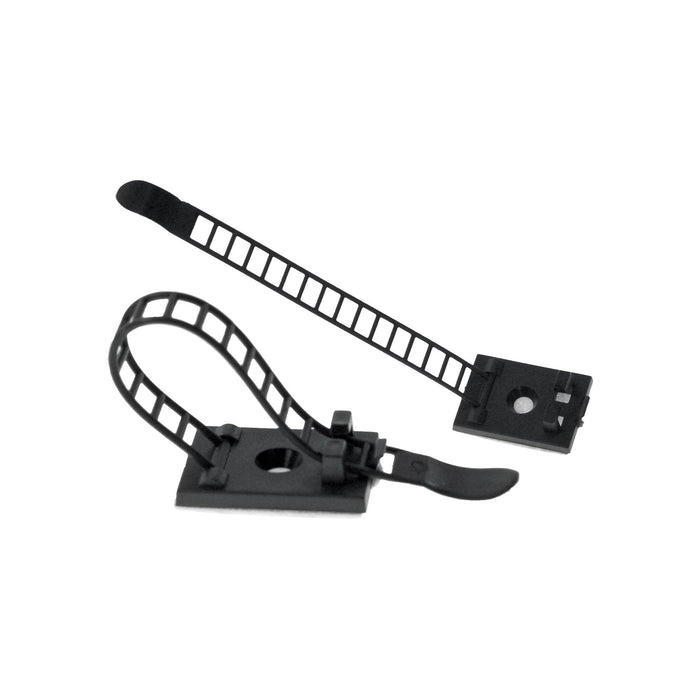 Abrazadera De Cable Ajustable Inline 85 Mm Negro 10 Piezas