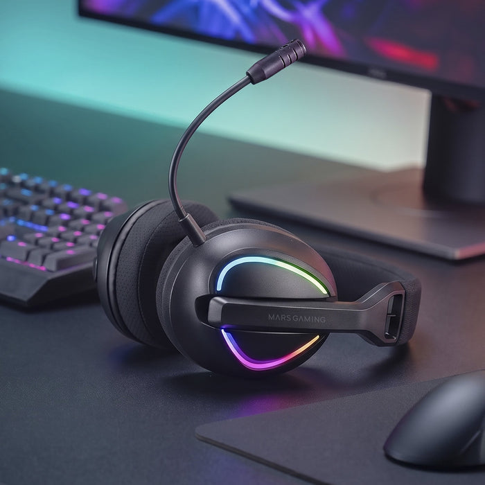 EAN 8435693114178 - Mars Gaming MHWQUASAR auricular y casco Auriculares Inalámbrico Diadema Juego USB Type-C / USB Type-A Blu imagen 3