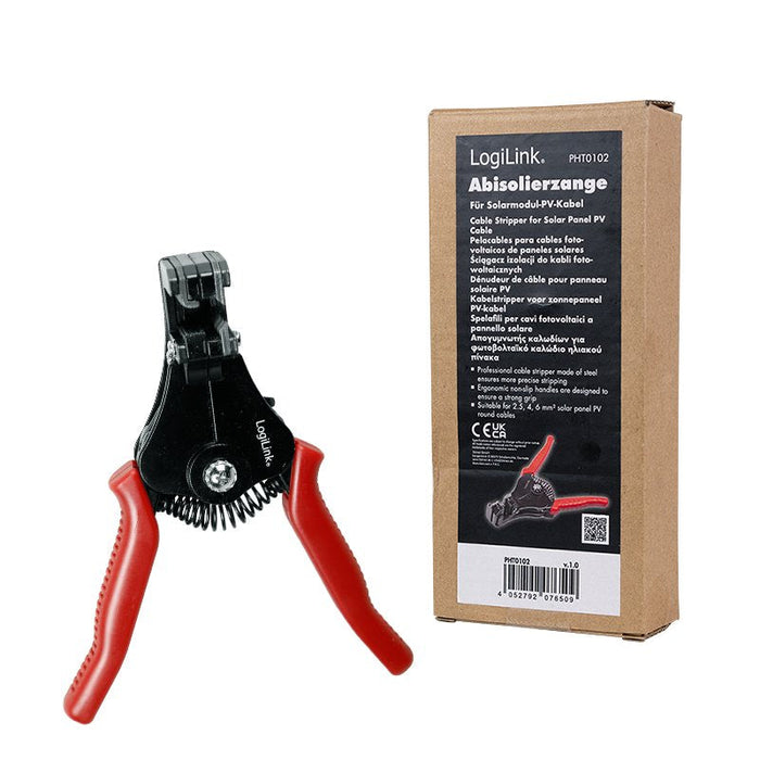 Logilink Pht0102 Crimpadora Herramienta Pelacables Negro, Rojo