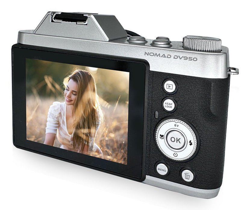 Cámara Prixton Nomad Dc950 64mp 4k 3840p 85 Min Autonomía Pantalla 2.88? Ips 640 X 480 Función Anti Shake Negro