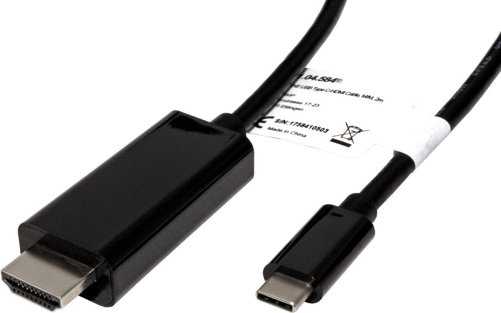Roline Usb Typ C - Hdmi Adaptercable, St St, 3 M