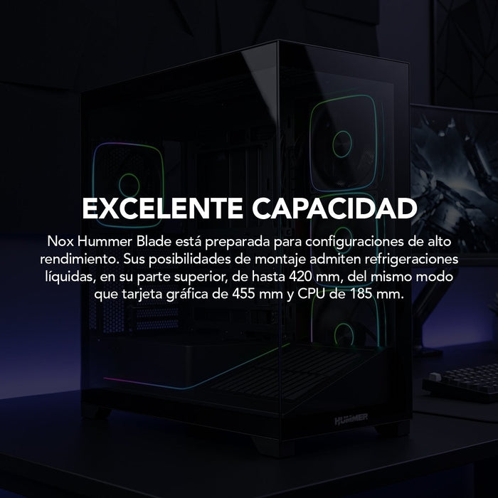 Caja Pc Gaming Semitorre Nox Hummer Blade