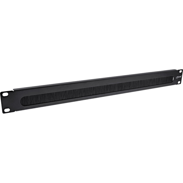 Placa Pasamuros Inline 19" Con Cepillo, 1u, Negro Ral 9005