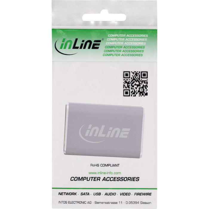 EAN 4043718338184 - InLine 17991A cambiador de género para cable HDMI A Gris imagen 3