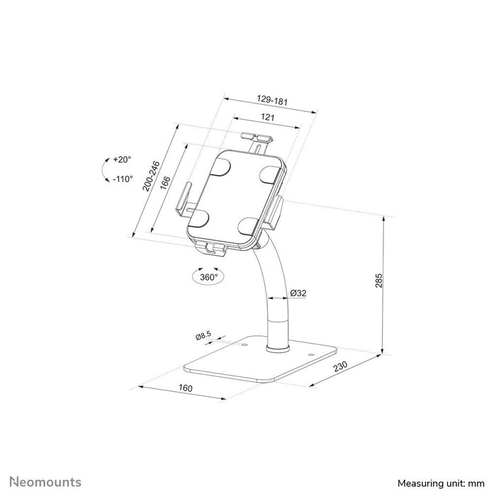 EAN 8717371449780 - Neomounts DS15-625WH1 soporte de seguridad para tabletas Blanco 27,9 cm (11") imagen 18