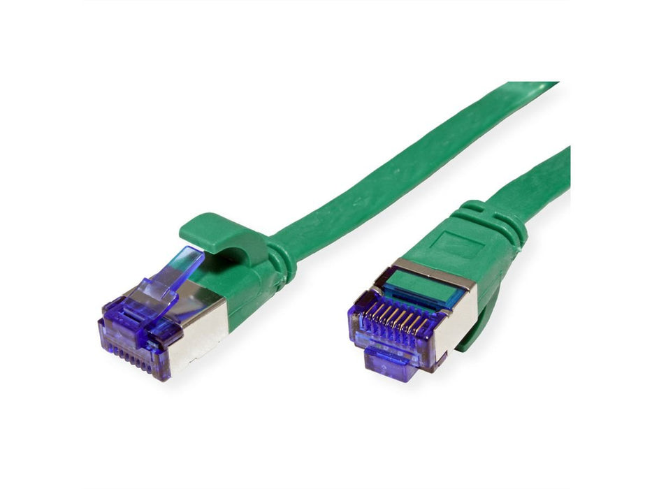 Value Cable De Red Cat.6a (Class Ea) Ftp, Extra-Flach, Grn, 0,5 M