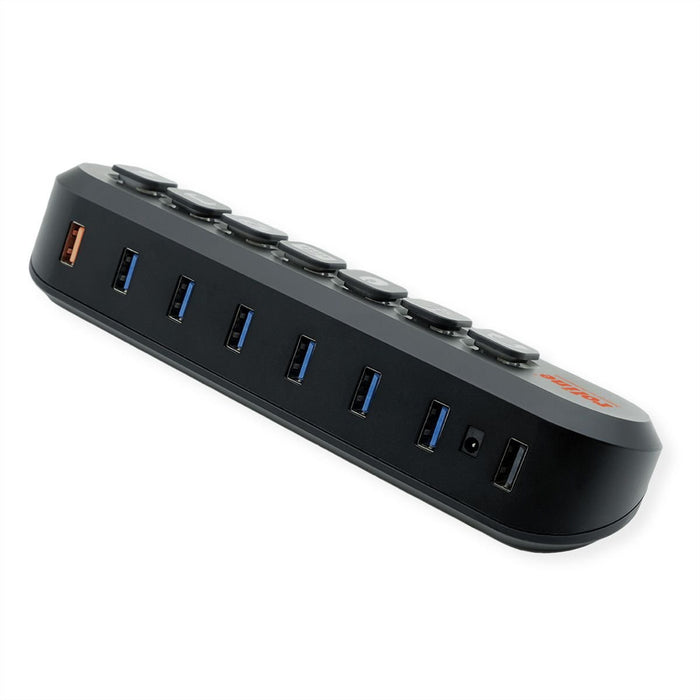 EAN 7630049635081 - ROLINE 14.02.5063 hub de interfaz USB 2.0 5000 Mbit/s Negro imagen 2
