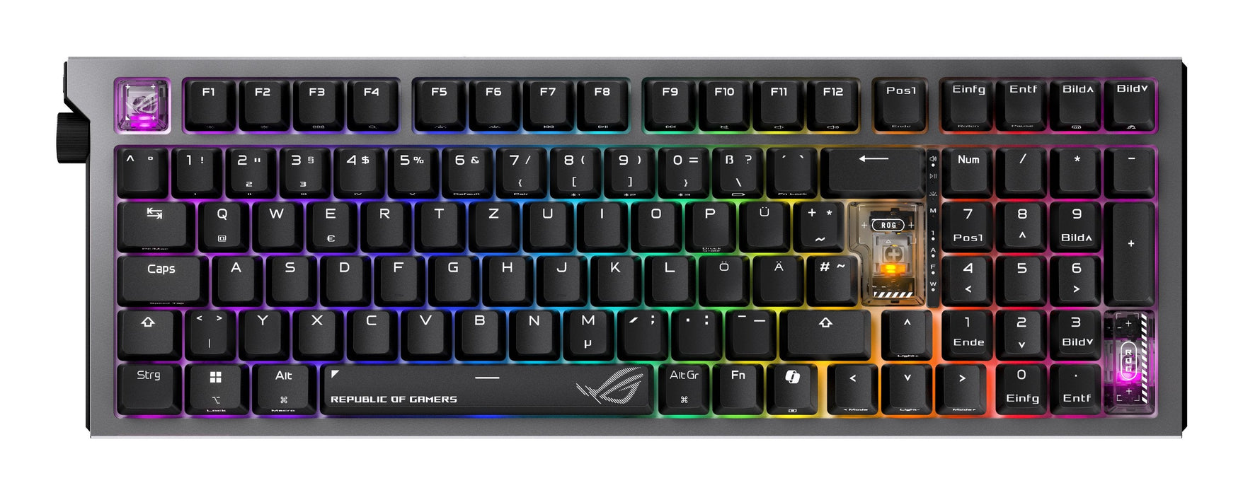 Asus Rog Strix Morph 96 Wireless (Negro, De-Layout, Rog Nx V2) 90mp04if-Bkda03