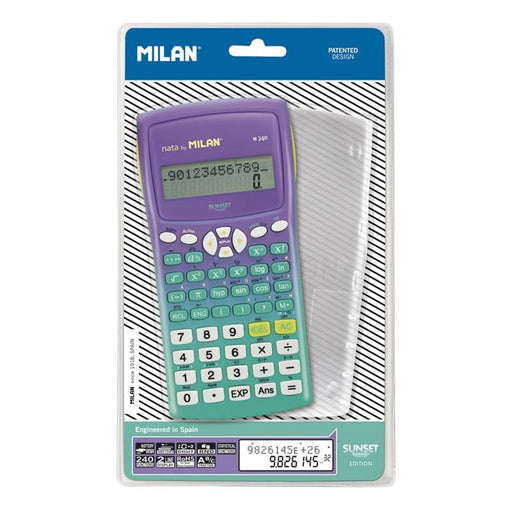 EAN 8411574086338 - Milan 159110SNGRBL calculadora Bolsillo Calculadora científica Lila, Turquesa imagen 2