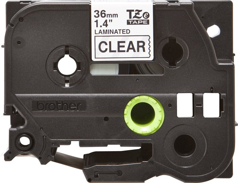 Brother Cinta Laminada Transparente/Negro 5m, 36mm