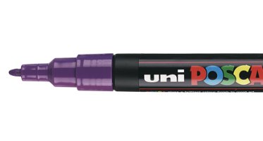 EAN 4902778915844 - POSCA PC3M VT marcador 1 pieza(s) Punta fina Púrpura imagen 2