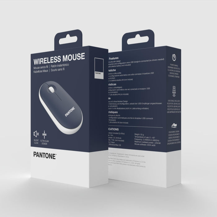 EAN 4713213369487 - Pantone PT-MS001N1 ratón Oficina mano derecha 1200 DPI imagen 2