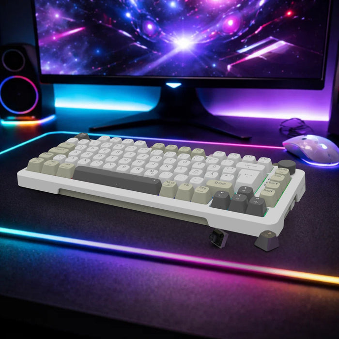 EAN 8681949016998 - Inca IKG-455 teclado Juego USB + RF Wireless + Bluetooth QWERTY Alemán Blanco imagen 3
