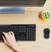 EAN 5099206039148 - Logitech 920-004508 teclado Ratón incluido Hogar RF inalámbrico QWERTY Internacional de EE.UU. Negro imagen 2