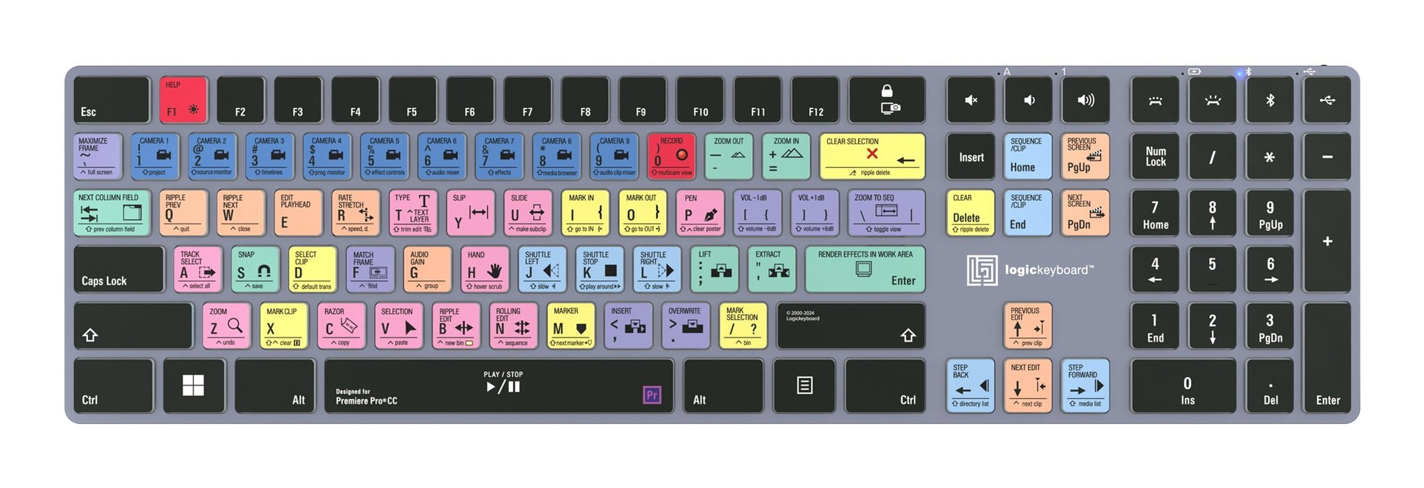 EAN 5707795023249 - Logickeyboard KB-PPROCC-TPC teclado Hogar / Oficina USB + Bluetooth QWERTZ Alemán Negro imagen 2