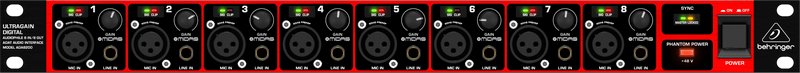EAN 4033653054638 - Behringer ULTRAGAIN DIGITAL ADA8200 8 canales 10 - 24000 Hz imagen 4
