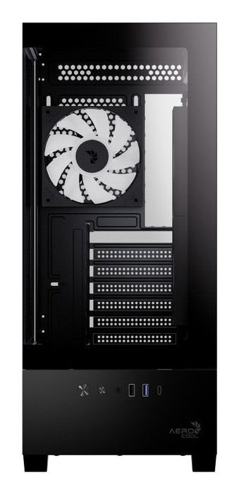 Caja Atx Aerocool P500d Digi Argb Cristal Templado Blanco
