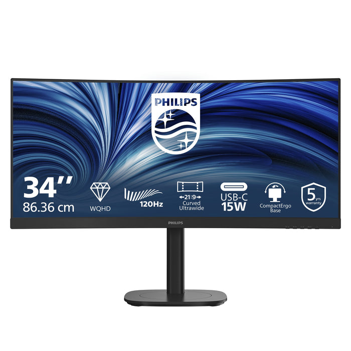 EAN 8721038007800 - Philips 34B2N3500C/00 pantalla para PC 86,4 cm (34") 3440 x 1440 Pixeles Wide Quad HD LCD Negro imagen 3