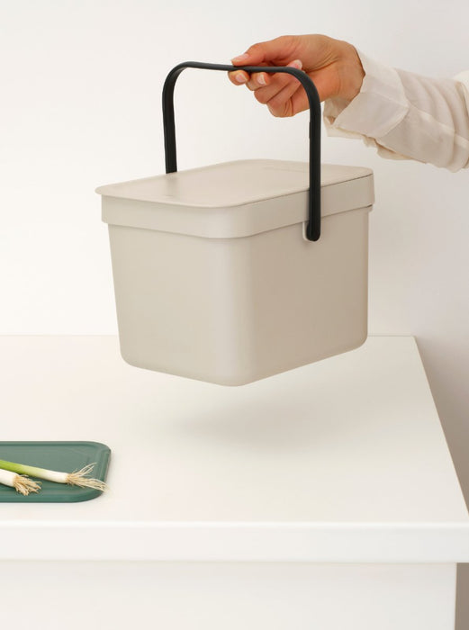 Brabantia Sort & Go Abfallbehäl. Soft Beige 6 L