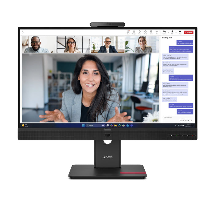 Monitor  Lenovo Thinkvision T24-4v Led 1920 X 1080 Full Hd (1080p) @ 120 Hz Ips 250 Cd/M² 1500:1 4 Ms Hdmi Vga Displayport Usb-C Altavoces Negro Eclipse