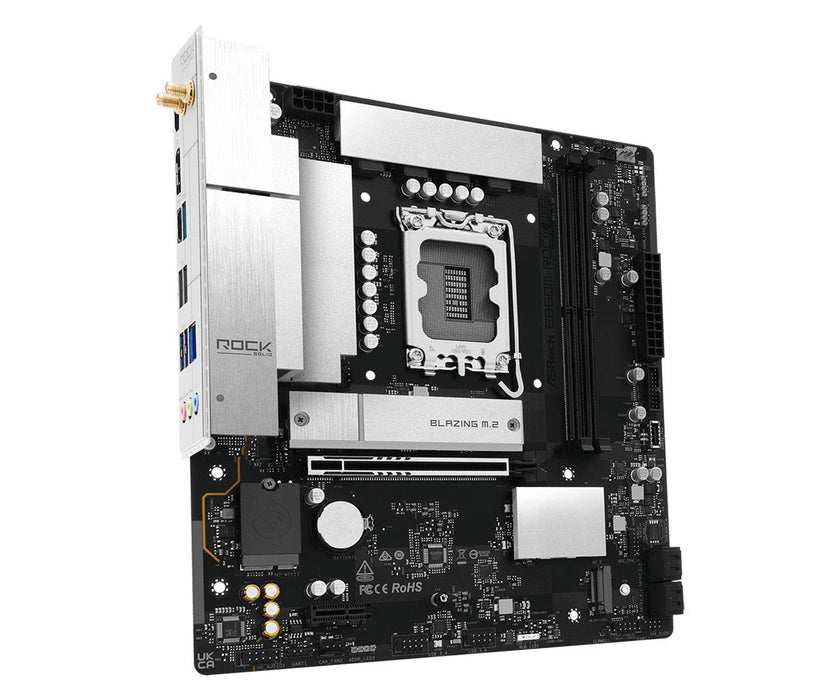Asrock B860m Rock Wifi 1851 Matx Hdmi Dp Ddr5