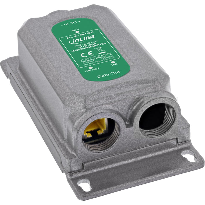 Convertidor De Medios Inline® Poe+ Para Exteriores Ip67 Ik10 1 Gb/S Rj45 Sfp  Inline®