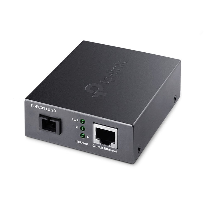 EAN 6935364010591 - TP-Link TL-FC311B-20 convertidor de medio 1000 Mbit/s Monomodo Negro imagen 1