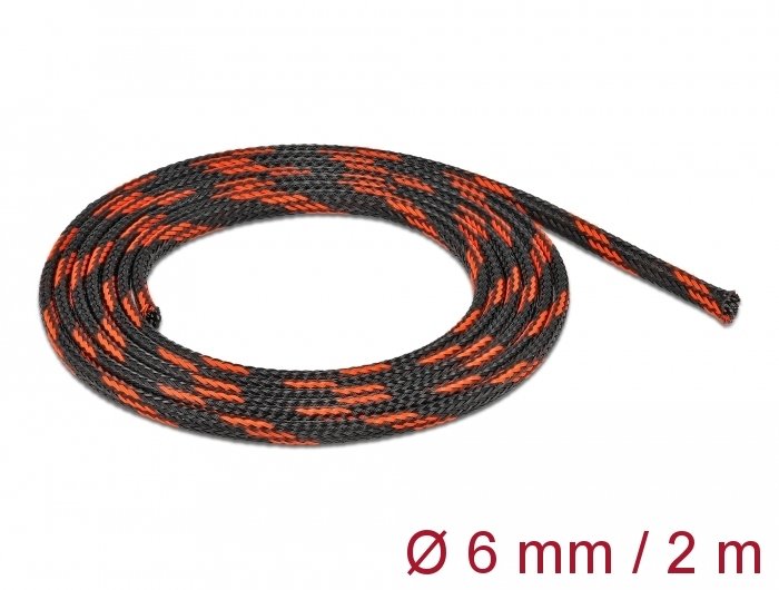 Delock 20738 Pasacables Negro, Rojo