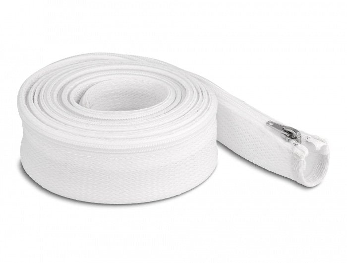 Delock Manga Trenzada Con Cremallera Resistente Al Calor 3 M X 50 Mm Blanco