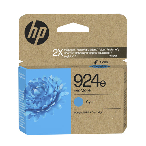EAN 0199764687432 - HP 924e EvoMore Cyan Original Ink Cartridge cartucho de tinta 1 pieza(s) Alto rendimiento (XL) imagen 1