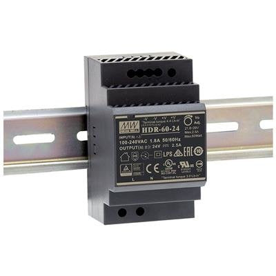 EAN 4711287421711 - MEAN WELL HDR-60-5 adaptador e inversor de corriente 60 W imagen 1