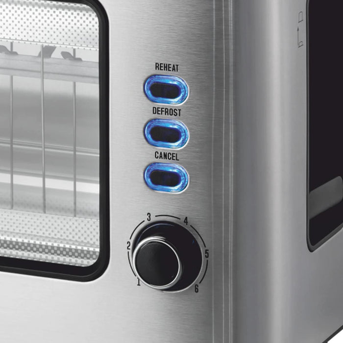 EAN 5608475033339 - Haeger TO-100.014A tostadora 6 2 rebanada(s) 1000 W Negro, Acero inoxidable imagen 3