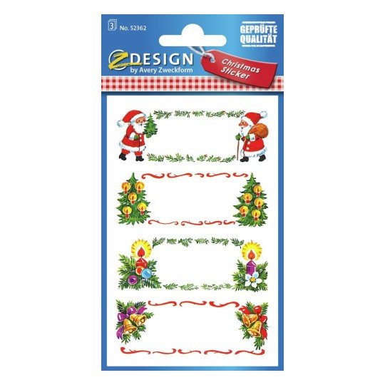 Avery Zweckform Aufkleber Weihnachten, Multicolor