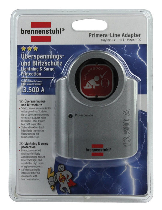 EAN 4007123191482 - Brennenstuhl Primera-Line Negro, Plata 1 salidas AC 230 V imagen 3