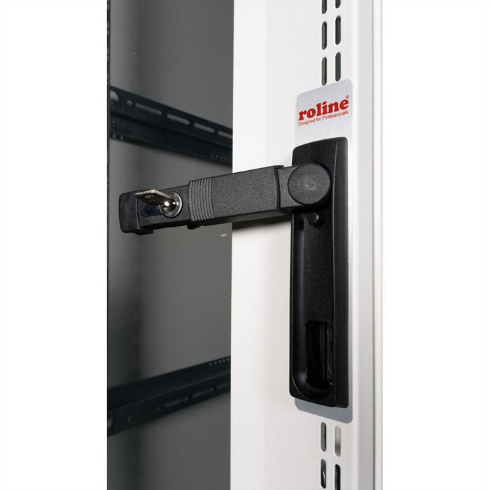 Roline 19-Zoll Serverschrank Pro 36 He, 600x1000 Bxt Grau Plexiglas