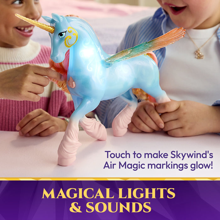 Spinmaster Unicorn Academy - Glow Magic Skywind (Interaktives Unicornio Con Luz Y Soun) 6076377