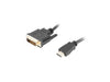 EAN 5901969421712 - Lanberg CA-HDDV-20CU-0030-BK adaptador de cable de vídeo 3 m HDMI tipo A (Estándar) DVI-D Negro imagen 2