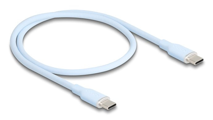 Delock 81233 Cable Usb 2.0 Usb Type-C Macho A Macho Pd 3.0 60 W 0,5 M Azul Silicona