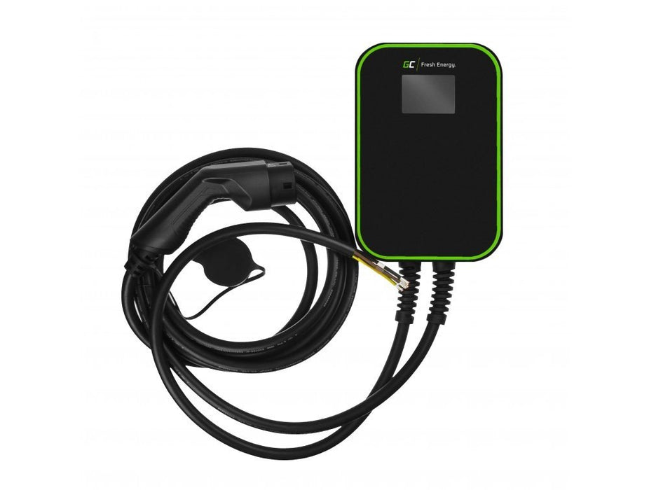 EAN 5907813964053 - Green Cell EV14 estación de carga para vehículo eléctrico Negro Aluminio Pared 3 Pantalla incorporada LCD imagen 3