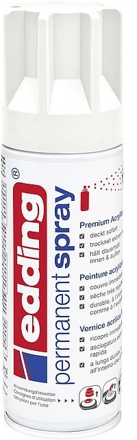 Edding Acrylspray Sprühfarbe Verkehrsweiss Mate