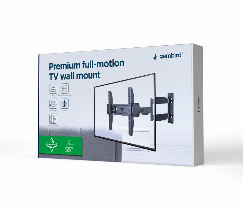 EAN 8716309127394 - Gembird WM-55ST-02 soporte para TV 139,7 cm (55") Negro imagen 10