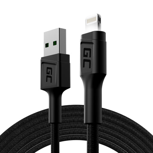 EAN 5903317229773 - Green Cell KABGC12 cable de conector Lightning 2 m Negro imagen 1