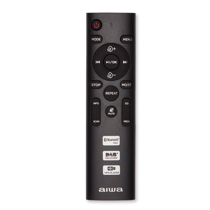 Radio Cd Cassette Portátil Aiwa Bbtc 660 4w Rms Usb Bluetooth Gris