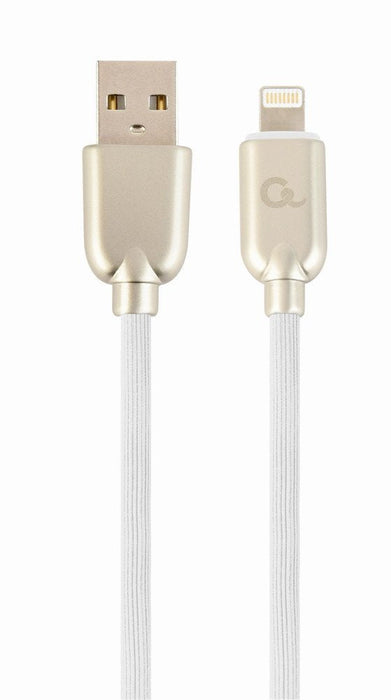 Gembird Cc-Usb2r-Amlm-1m-W Cable De Carga Y Datos Premium De 8 Pines, 1 M, Blanco