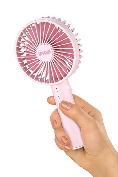 86624 Handventilator Breezy Ii Pink 4w 5 Geschwindigkeitsstufen Ø10cm