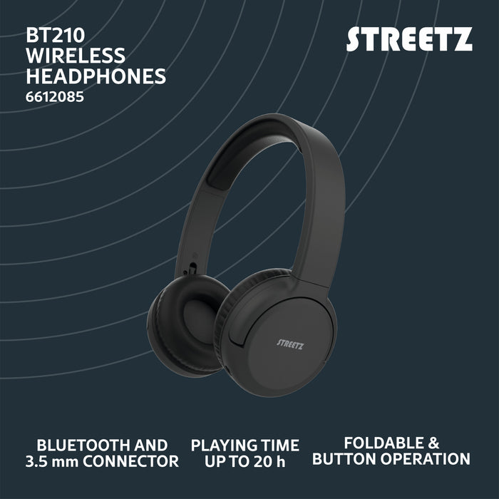 EAN 7333048068118 - Streetz BT210-BLK auricular y casco Auriculares Inalámbrico y alámbrico Diadema Llamadas/Música Bluetooth imagen 7