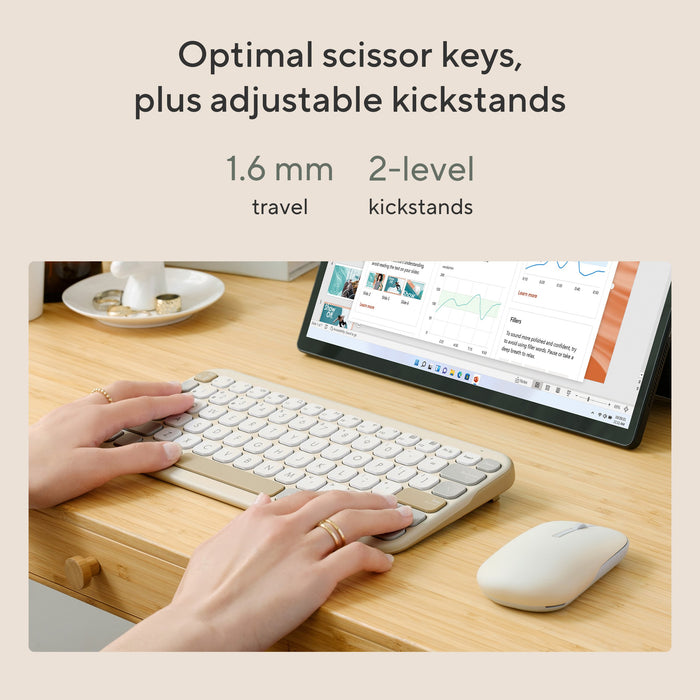 EAN 4711387539002 - ASUS KW100 KEYBOARD/BG/UI/80 teclado Universal Bluetooth Beige imagen 15