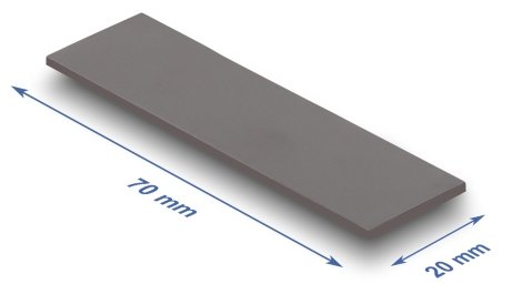 Delock Wärmeleitpad 70 X 20 X 1,75 Mm Para M.2 Module 3,0 W/Mk