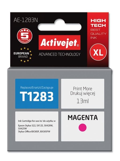 EAN 5901452151157 - Activejet AE-1283N cartucho de tinta 1 pieza(s) Compatible Alto rendimiento (XL) Magenta imagen 1