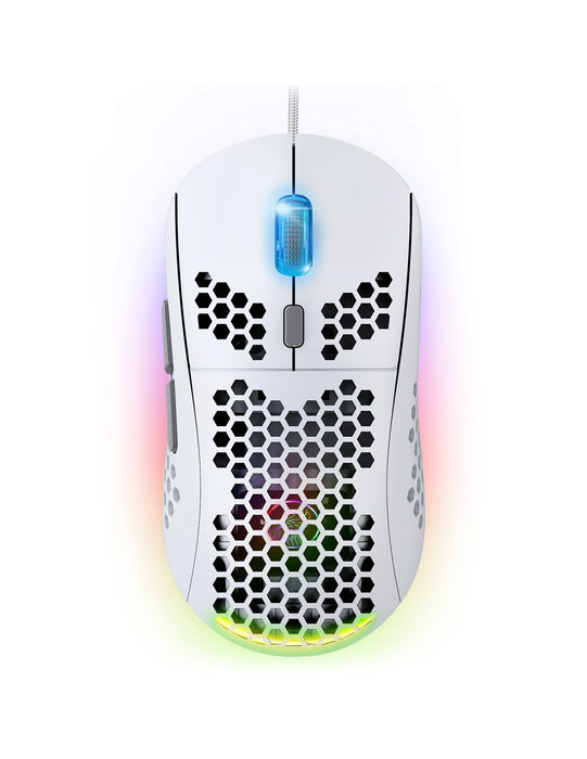 EAN 3700104455818 - Spirit of Gamer PRO-M4 ARTIC ratón Juego mano derecha USB tipo A Óptico 12800 DPI imagen 1